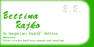 bettina rajko business card